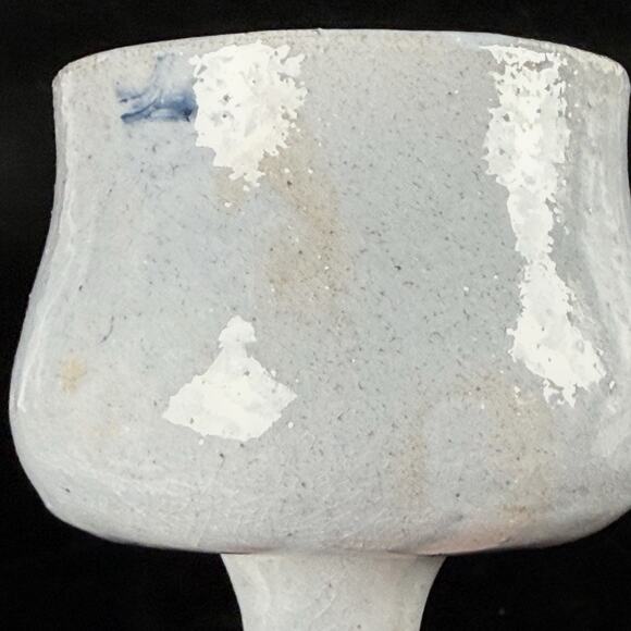 Vtg Studio Pottery Bird Chalice Goblet Votive Holder Hand Thrown Signed P. Gray - Picture 5 of 9